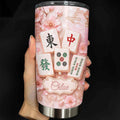 Personalized Cherry Blossom Tumbler Custom Name 20oz Gift for Mom 20oz Tumbler GradoCreations