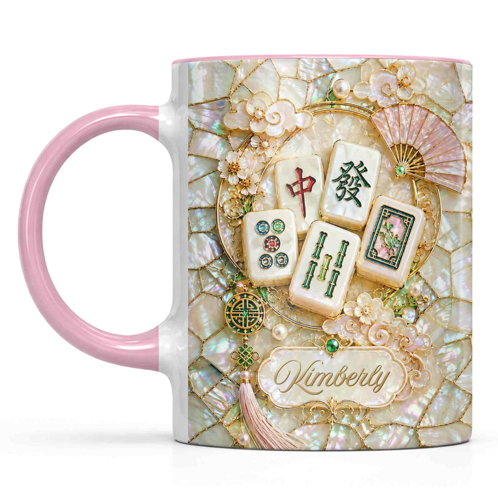 Personalized Mahjong Lovers Accent Mug Custom Gift for Gamers