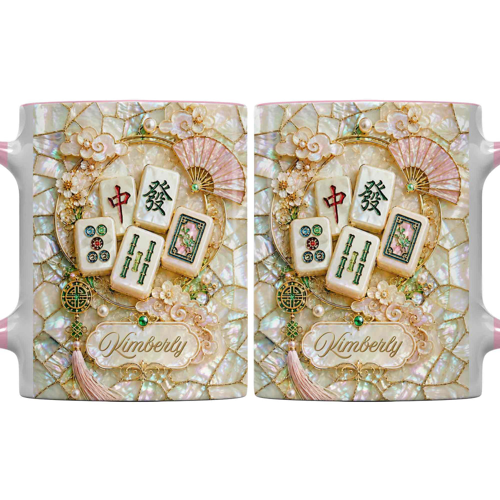 Personalized Mahjong Lovers Accent Mug Custom Gift for Gamers