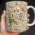 Personalized Mahjong Tile Coffee Mug Custom Gift for Mom Edge-to-edge Mug GradoCreations