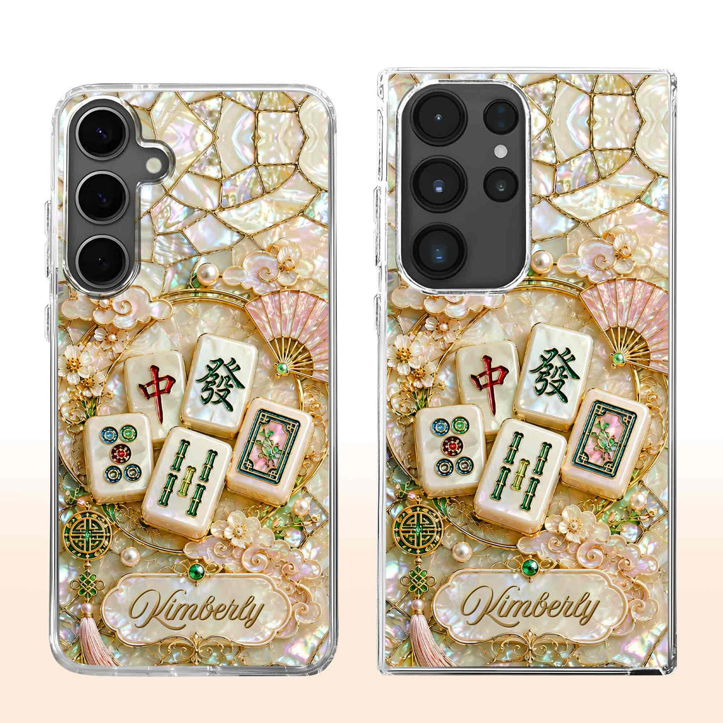 Personalized Floral Clear Phone Case Custom Name Gift for Mom Clear Phone Case GradoCreations