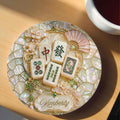 Personalized Mahjong Ceramic Coaster Custom Name Gift for Mom