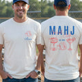 Personalized Game Night T-Shirt Custom Name Mahjong Design