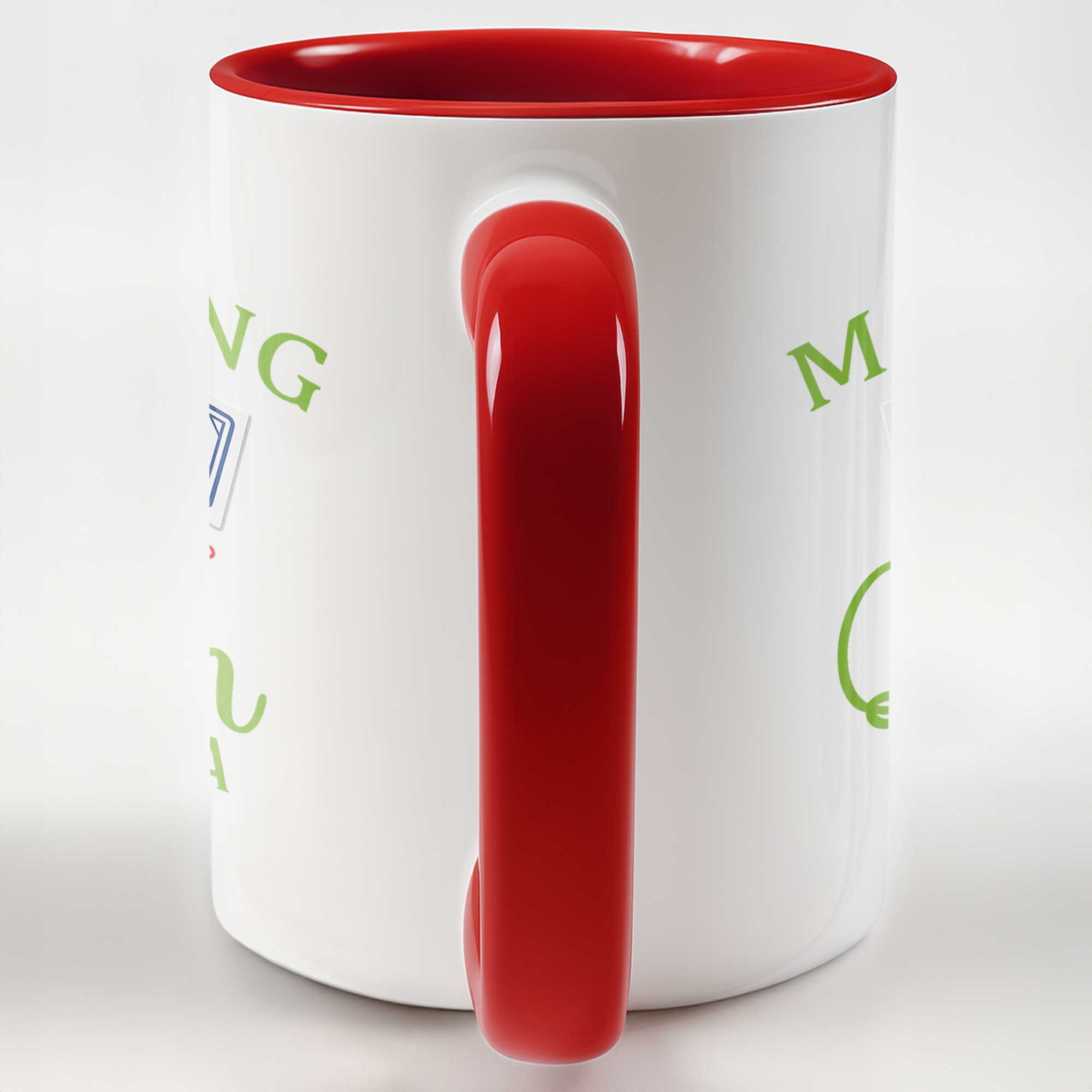 Personalized Mahjong Queen Accent Mug Custom Name Gift for Mom