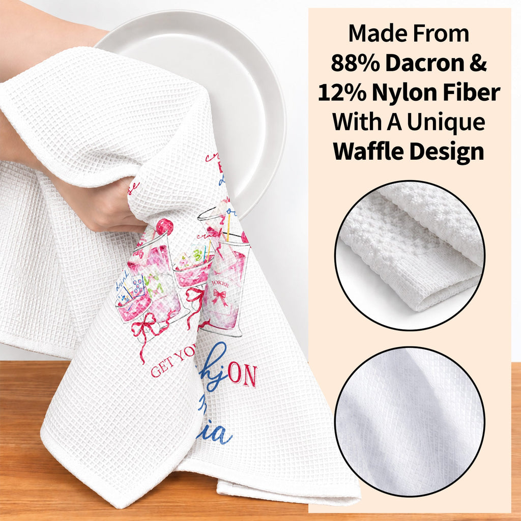 Personalized Kitchen Towel Custom Name for Game Night Enthusiasts