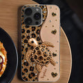 Personalized Clear Phone Case Turtle Love Hearts Custom Gift