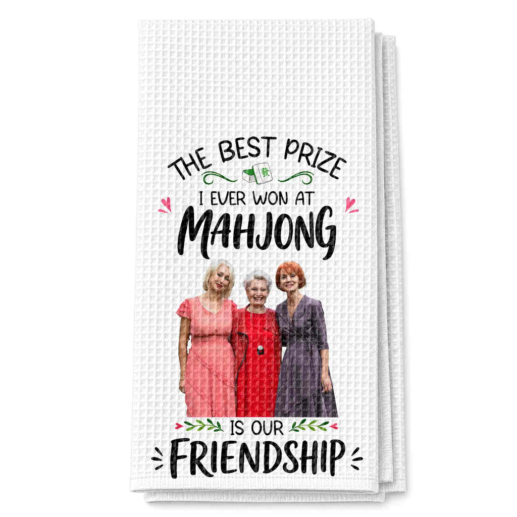 Personalized Photo Kitchen Towel Custom Gift for Besties Kitchen Towel GradoCreations