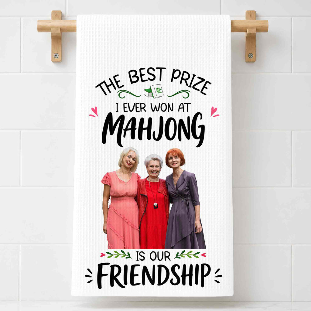 Personalized Photo Kitchen Towel Custom Gift for Besties Kitchen Towel GradoCreations