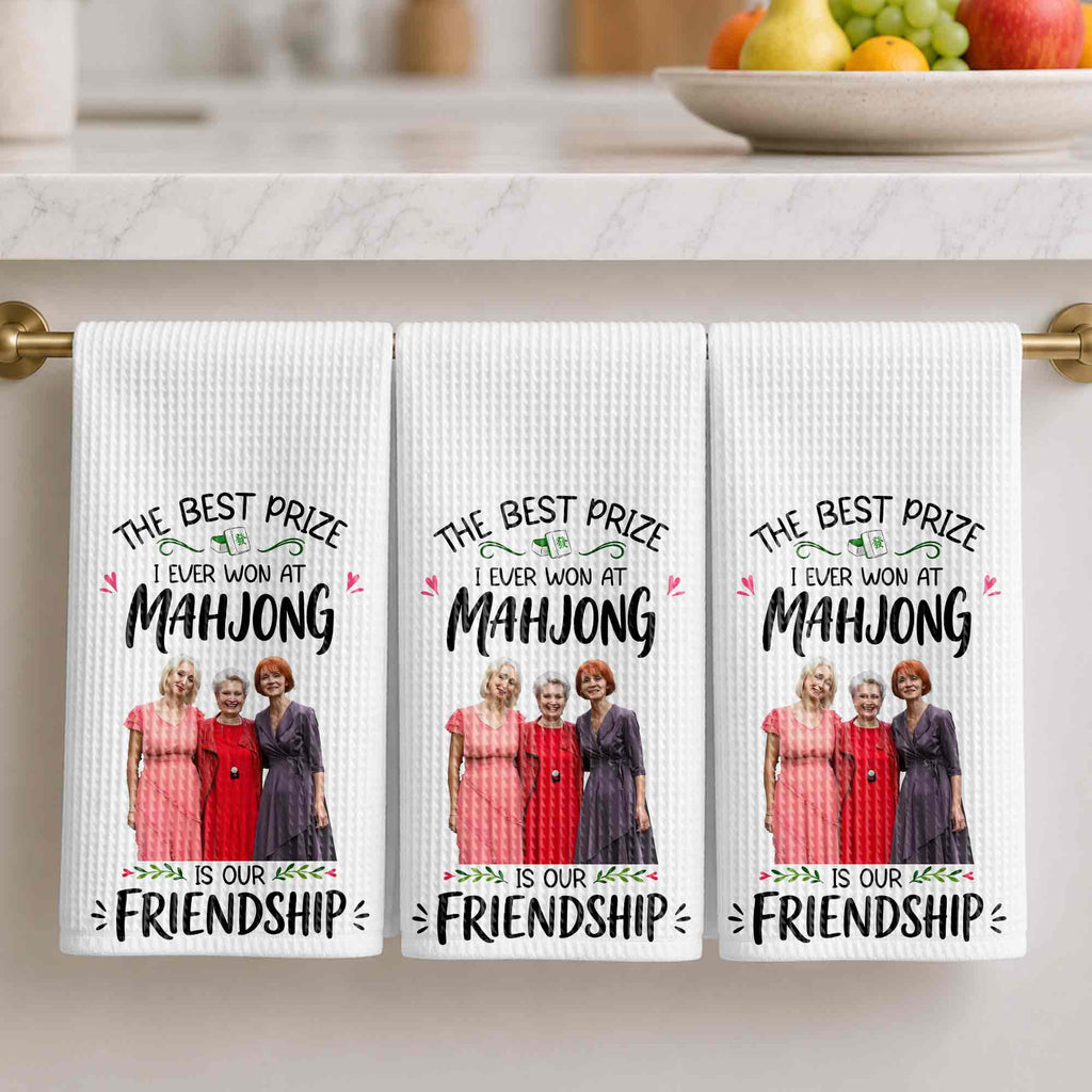 Personalized Photo Kitchen Towel Custom Gift for Besties Kitchen Towel GradoCreations