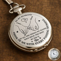 Personalized Silver Plated Pocket Watch Custom Gift for Husband Anniversary Pocket Watch GradoCreations