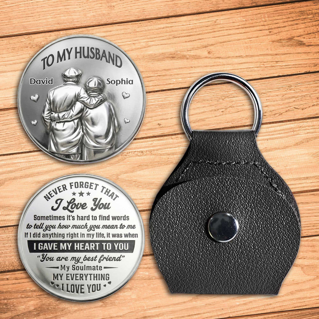 Personalized Pocket Hug Custom Message Gift for Husband Pocket Hug GradoCreations