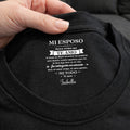 Personalized Custom T-Shirt for Him Inside Neck Print Gift Basic Shirt, Print inside back collar GradoCreations