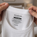 Personalized Inside Neck Print T-Shirt Gift for Husband Basic Shirt, Print inside back collar GradoCreations