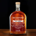 Personalized Whiskey Bottle Custom Name Heart Design Gift for Husband Whiskey Bottle GradoCreations