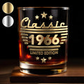 Personalized 3D Effect Whiskey Glass Custom Gift for Dad Whiskey Glass GradoCreations