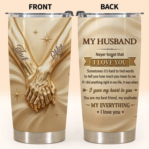 Personalized 20oz Stainless Steel Tumbler Gift for Husband 20oz Tumbler GradoCreations