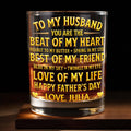 Personalized Custom Whiskey Glass Unique Gift for Husband Whiskey Glass GradoCreations