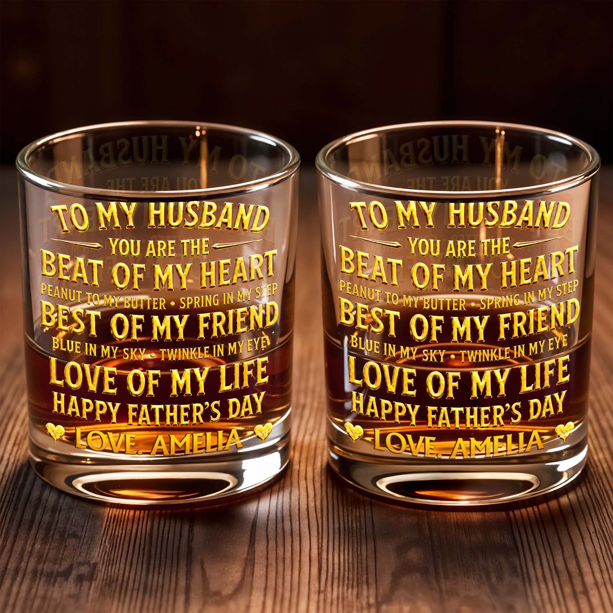 Personalized Custom Whiskey Glass Unique Gift for Husband Whiskey Glass GradoCreations