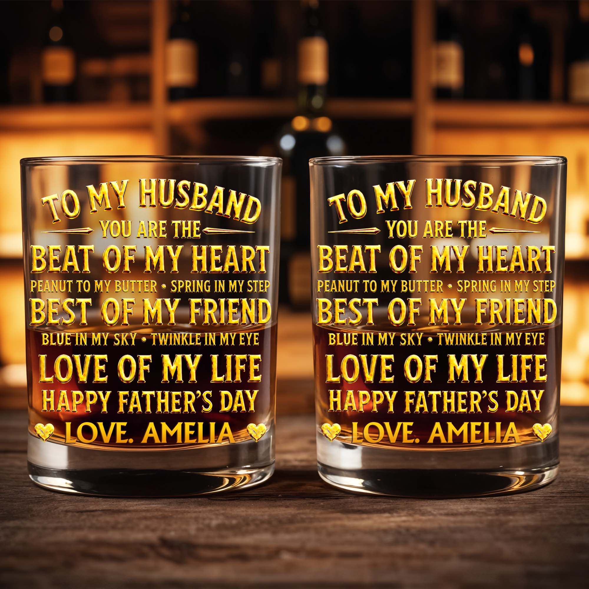 Personalized Custom Whiskey Glass Unique Gift for Husband Whiskey Glass GradoCreations