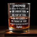 Personalized Custom Whiskey Glass Romantic Heart Design Gift for Husband Whiskey Glass GradoCreations