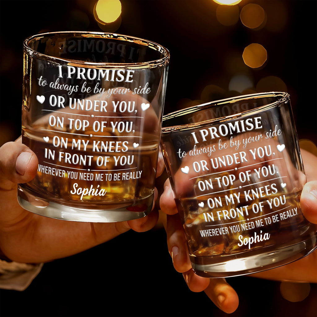 Personalized Custom Whiskey Glass Romantic Heart Design Gift for Husband Whiskey Glass GradoCreations