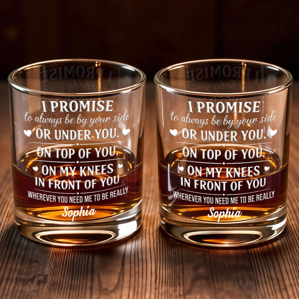 Personalized Custom Whiskey Glass Romantic Heart Design Gift for Husband Whiskey Glass GradoCreations
