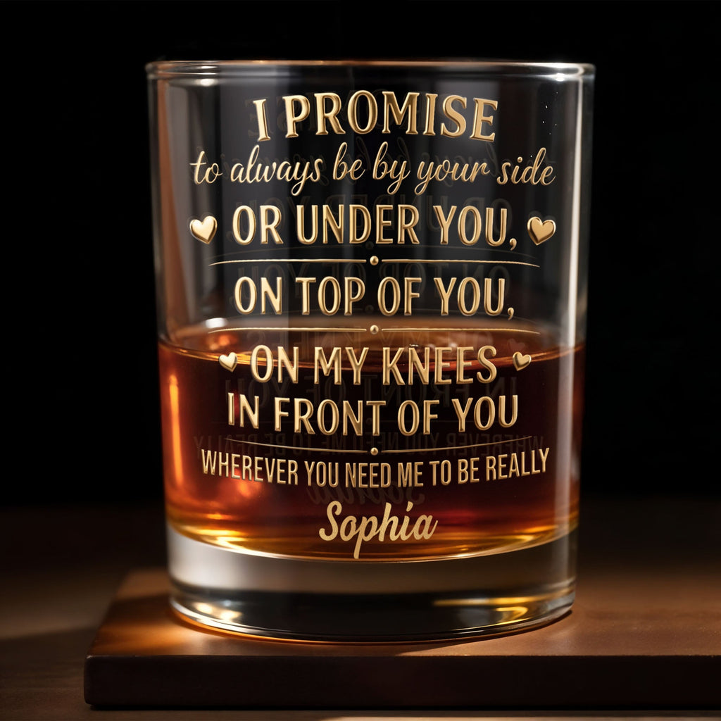 Personalized Custom Whiskey Glass Unique Heart Design Gift for Him Whiskey Glass GradoCreations
