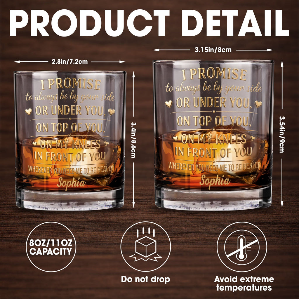 Personalized Custom Whiskey Glass Unique Heart Design Gift for Him Whiskey Glass GradoCreations