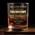 Personalized Custom Whiskey Glass for Husband Anniversary Gift Whiskey Glass GradoCreations
