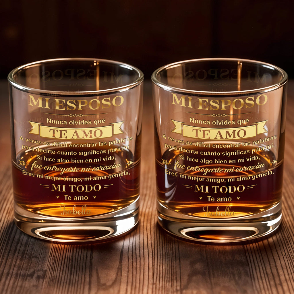 Personalized Custom Whiskey Glass for Husband Anniversary Gift Whiskey Glass GradoCreations