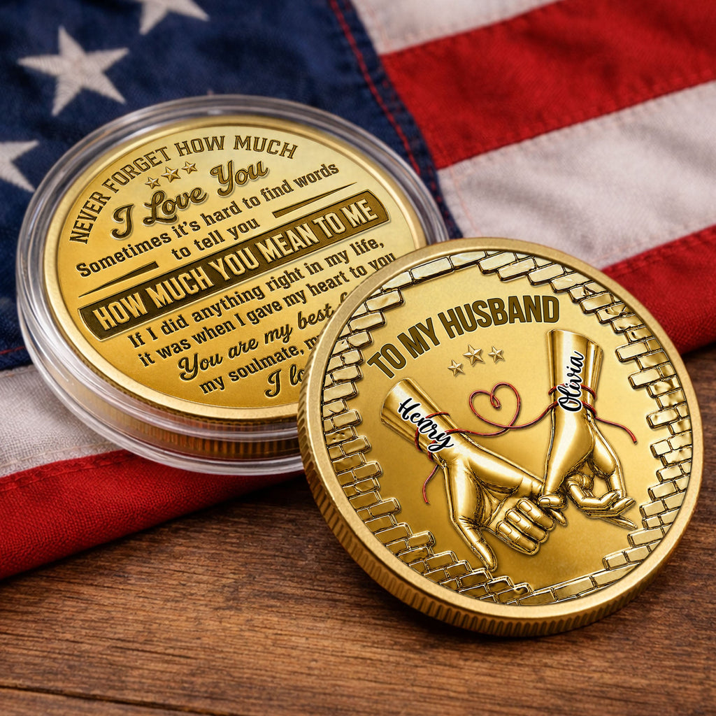 Personalized Commemorative Coin for Husband Anniversary Gift