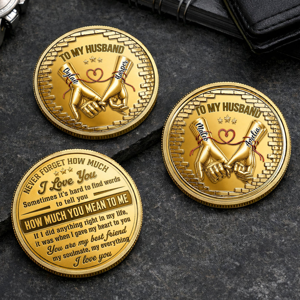 Personalized Commemorative Coin for Husband Anniversary Gift