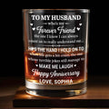 Personalized Custom Whiskey Glass for Husband - Elegant Gift