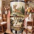 Personalized Hunting Tumbler Custom Name Gift for Dad 20oz 20oz Tumbler GradoCreations
