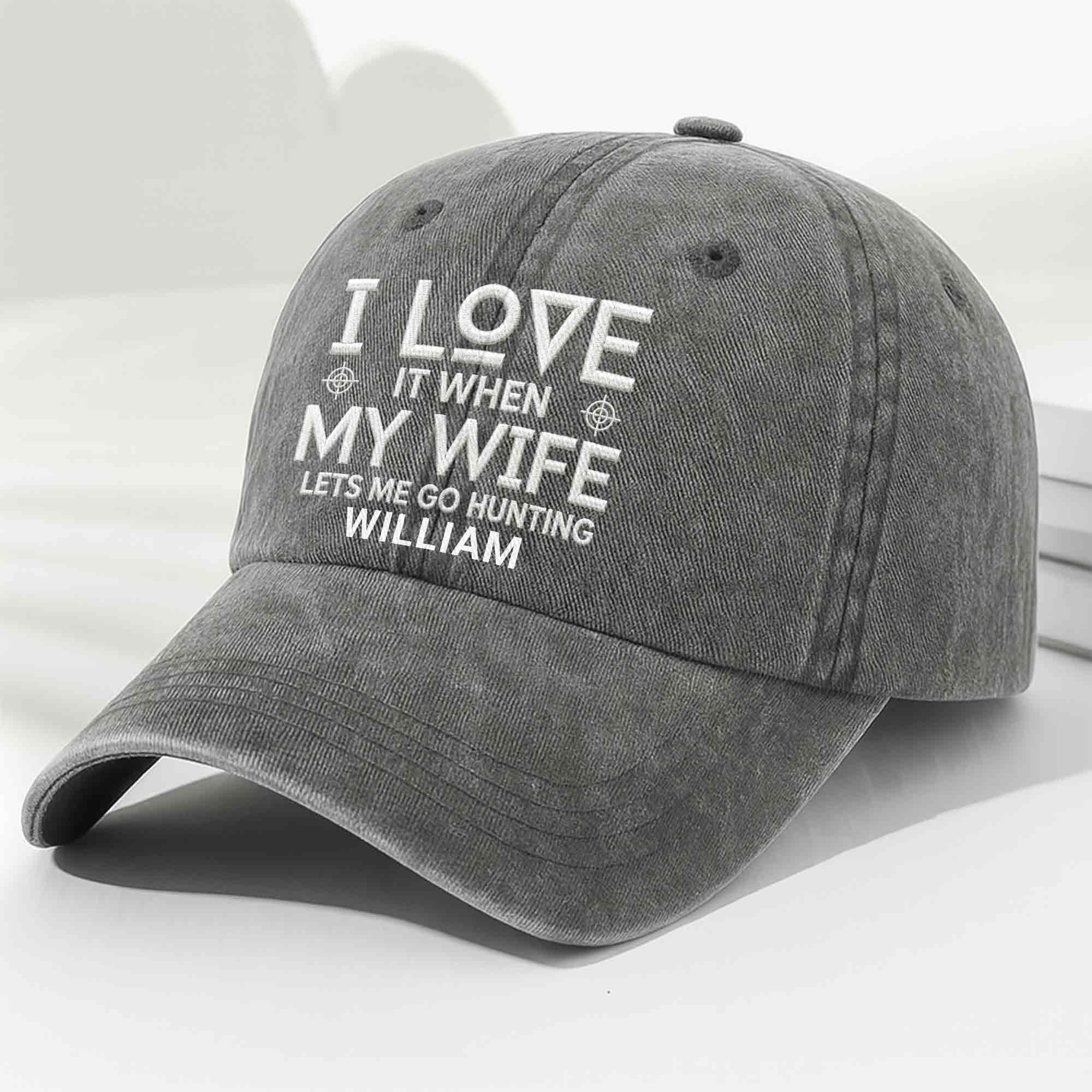 Personalized Washed Denim Cap Custom Name Gift for Dad Washed Denim Cap GradoCreations