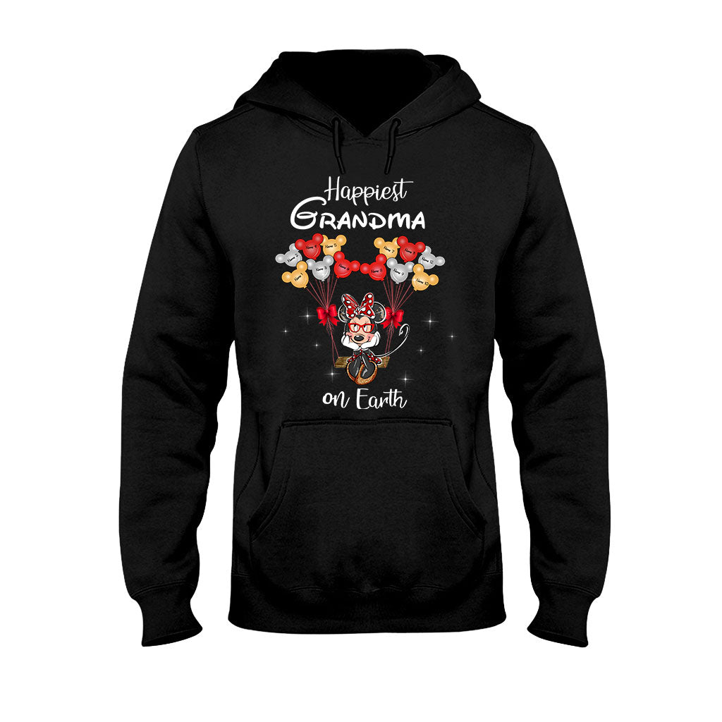 Personalized Grandma T-Shirt & Hoodie with Happiest Grandma Design T-shirt & Hoodie GradoCreations