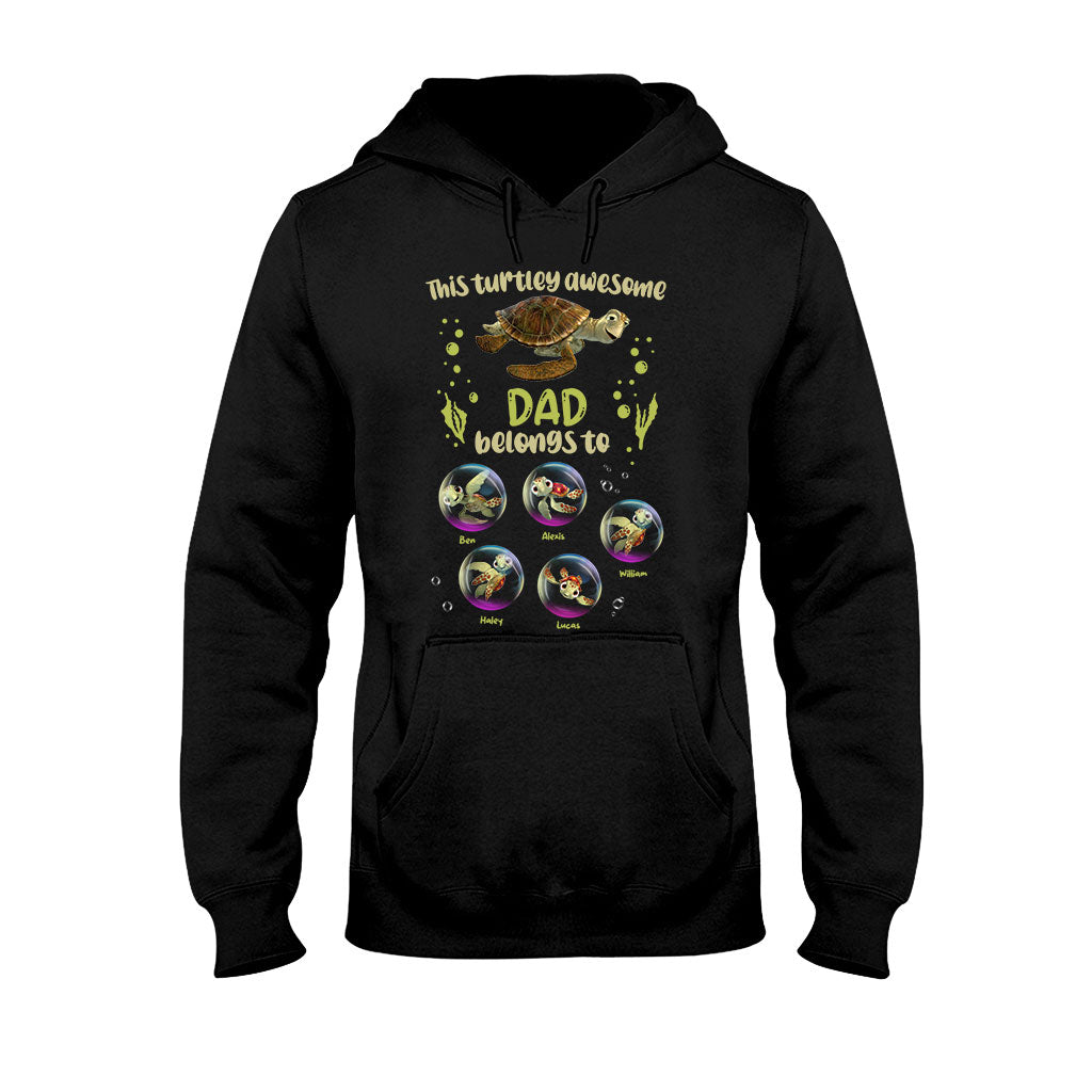 Personalized Turtley Awesome Dad T-shirt & Hoodie Gift T-shirt & Hoodie GradoCreations