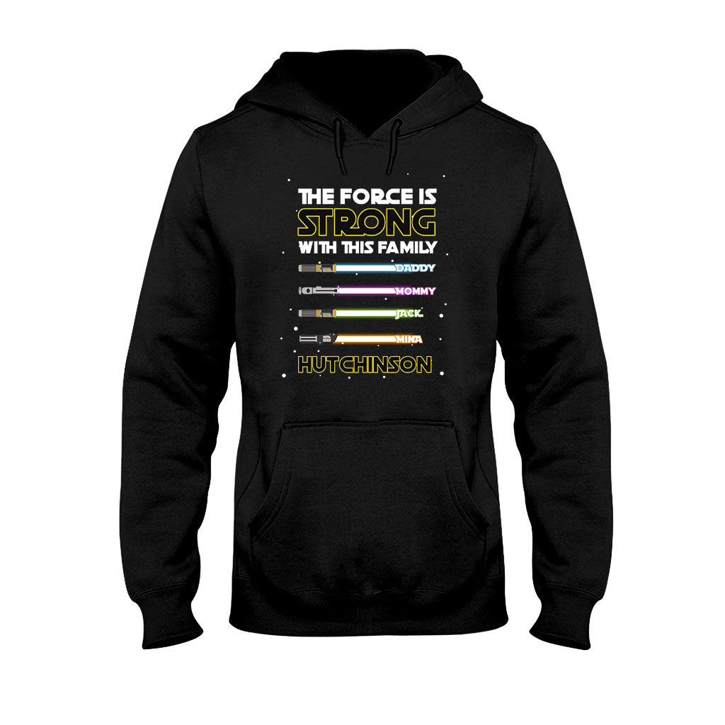 Personalized Family T-Shirt Custom Name The Force Is Strong Gift T-shirt & Hoodie GradoCreations