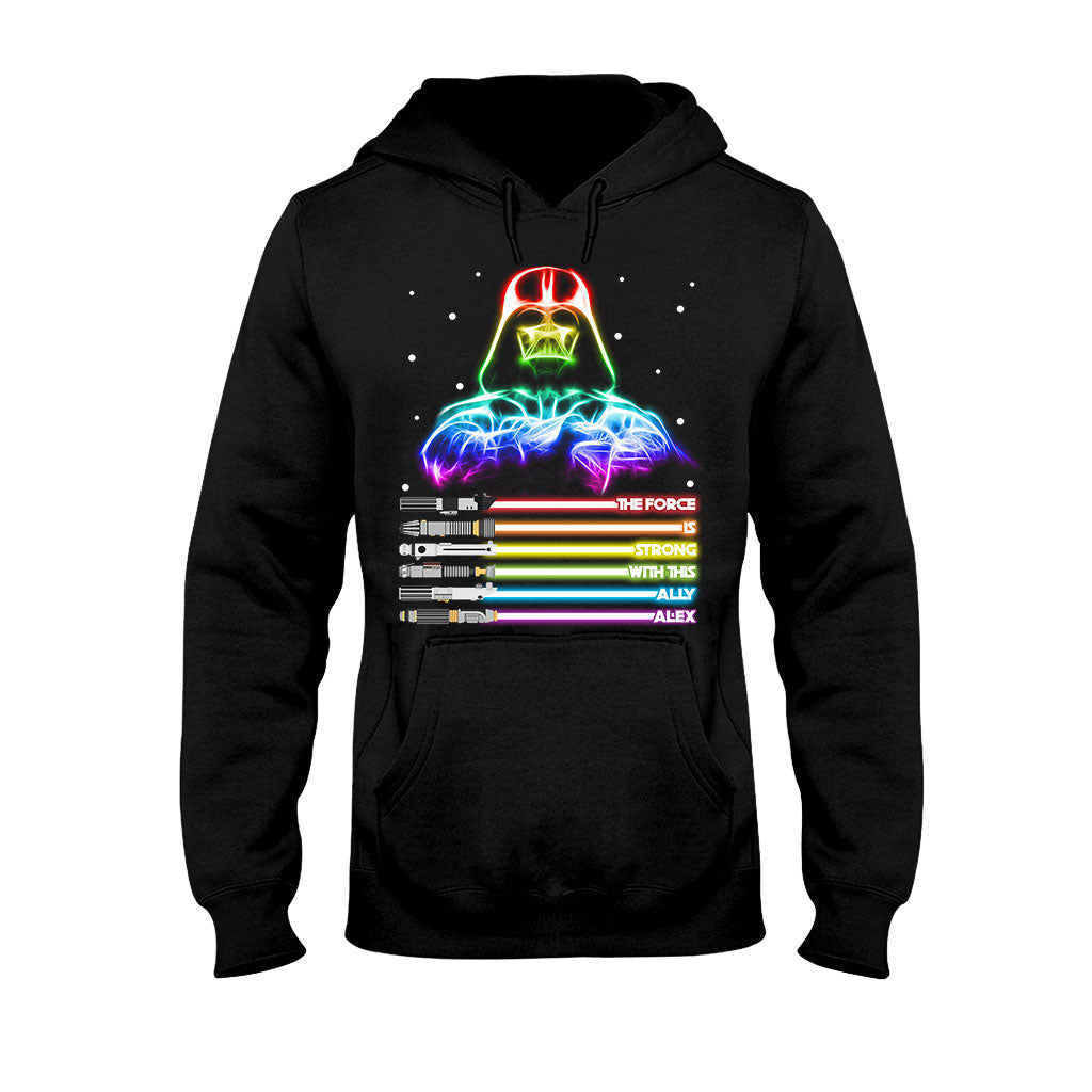 Personalized LGBT Support T-Shirt & Hoodie with Custom Name T-shirt & Hoodie GradoCreations