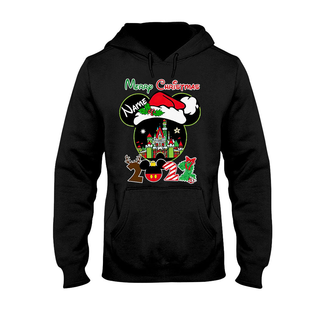 Personalized Christmas Mouse T-shirt & Hoodie Custom Name Gift T-shirt & Hoodie GradoCreations