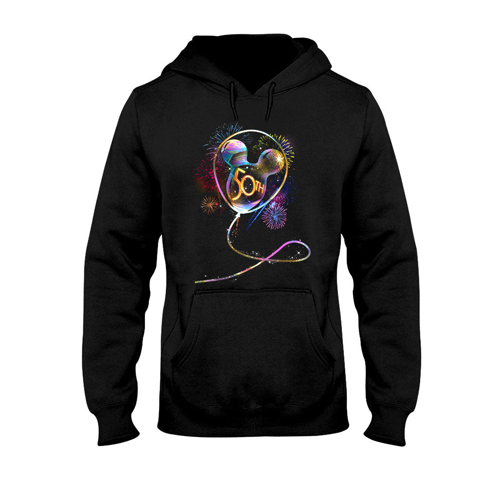Personalized 50th Birthday Mouse Ear Balloon T-shirt & Hoodie T-shirt & Hoodie GradoCreations
