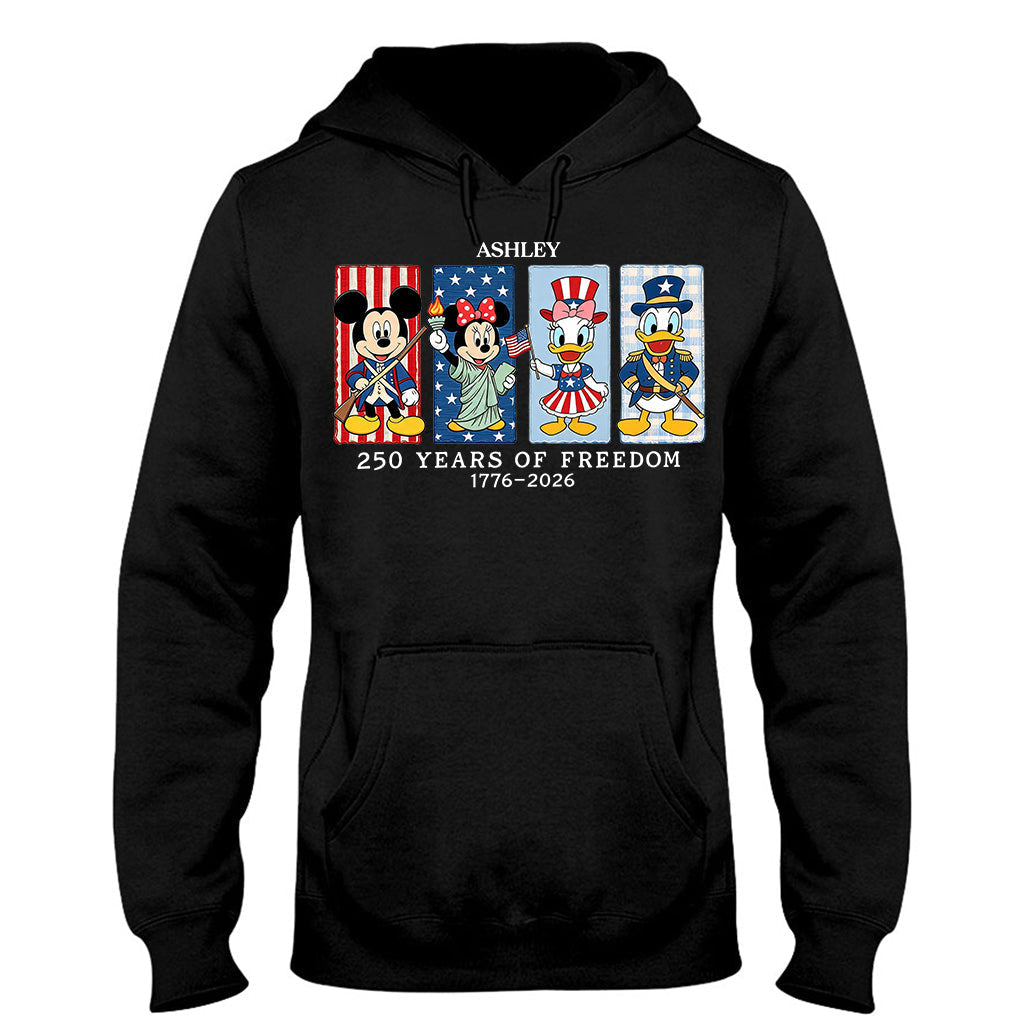 Personalized 250 Years of Freedom Mouse T-shirt & Hoodie Gift T-shirt & Hoodie GradoCreations