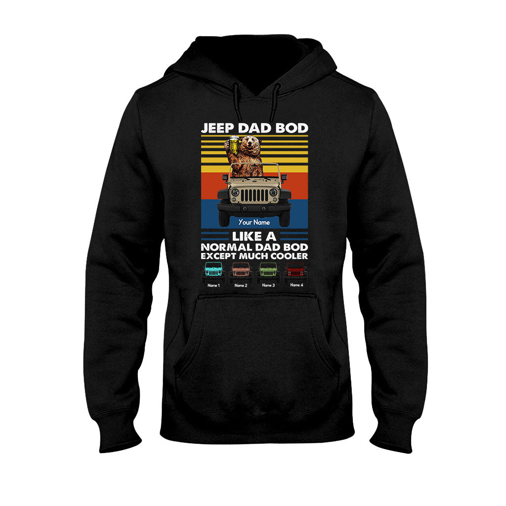 Personalized Jeep Dad Bod T-shirt & Hoodie Custom Name Gift T-shirt & Hoodie GradoCreations