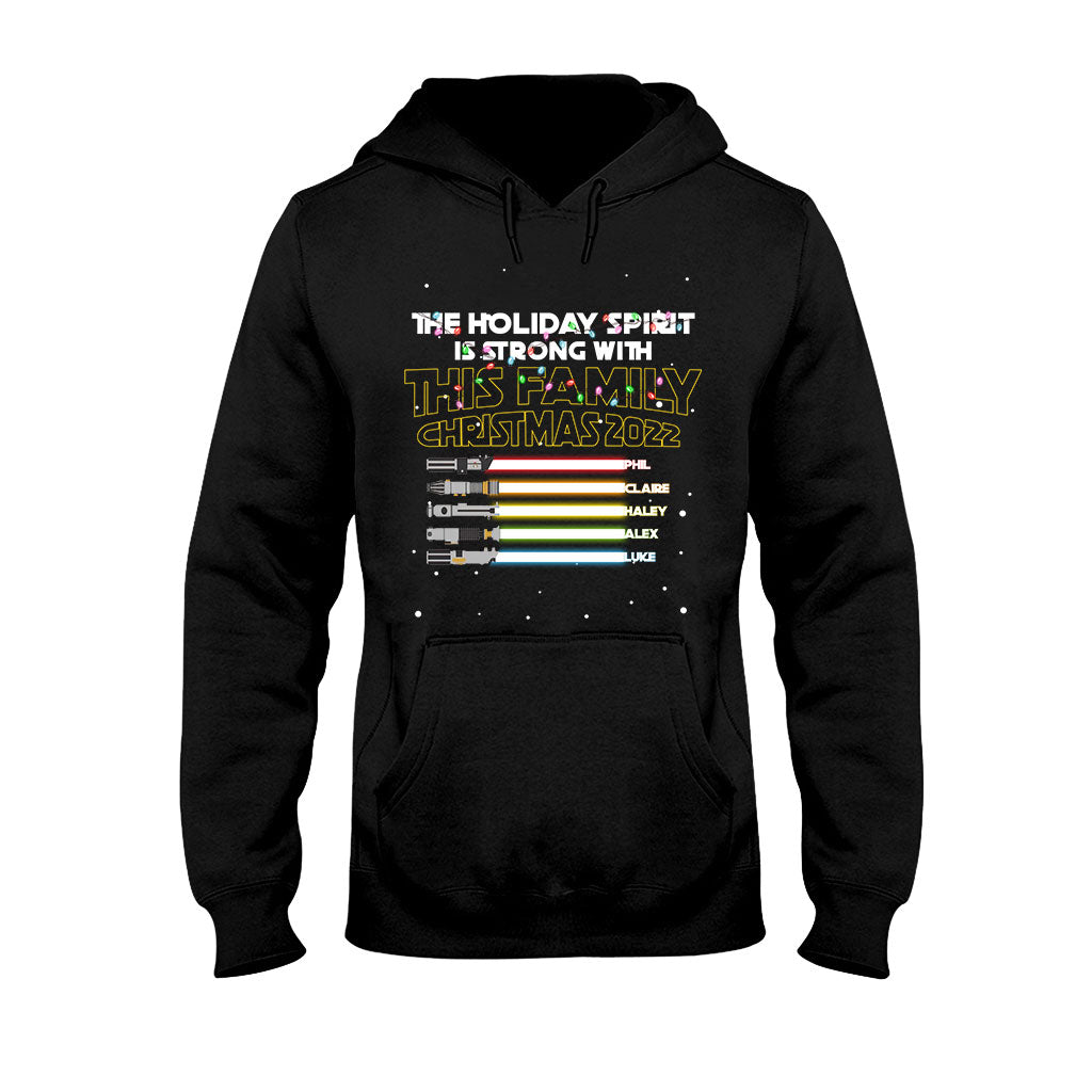Personalized Christmas Family T-Shirt with Holiday Spirit Design T-shirt & Hoodie GradoCreations