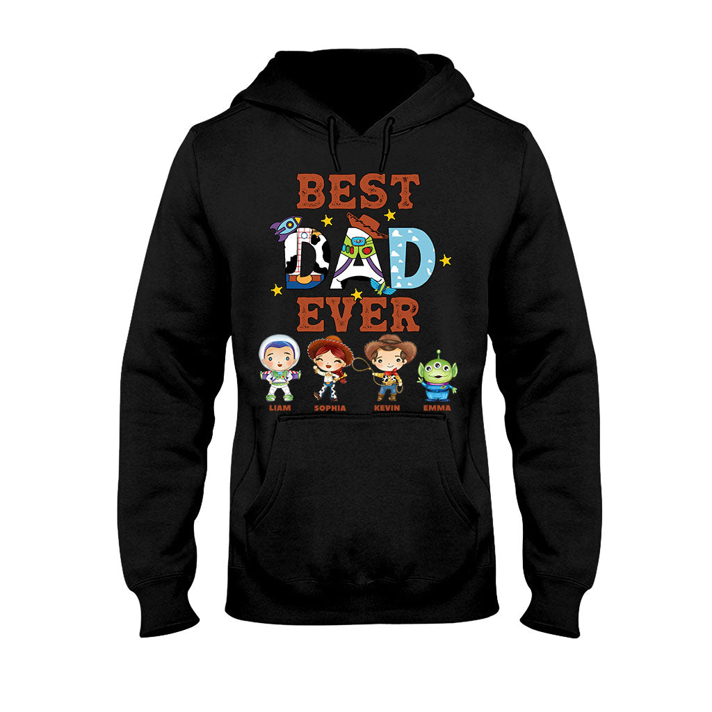 Personalized Best Dad Ever T-shirt and Hoodie Gift for Father's Day T-shirt & Hoodie GradoCreations