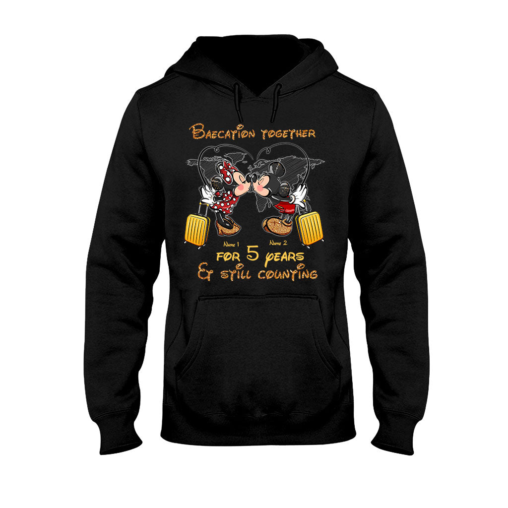 Personalized Couple Travel T-shirt & Hoodie Custom Name Gift T-shirt & Hoodie GradoCreations