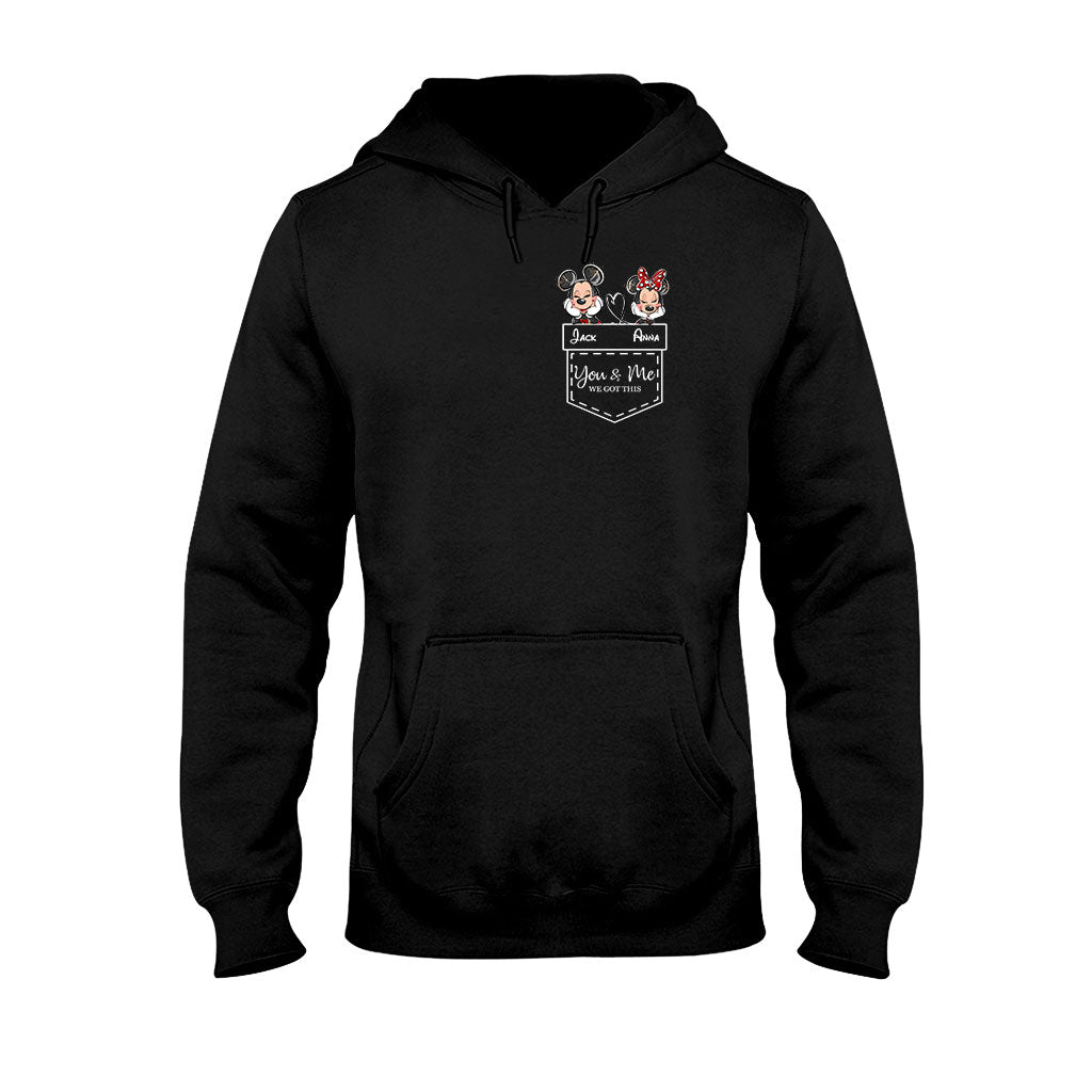 Personalized Mickey & Minnie T-shirt Hoodie Custom Couple Gift T-shirt & Hoodie GradoCreations