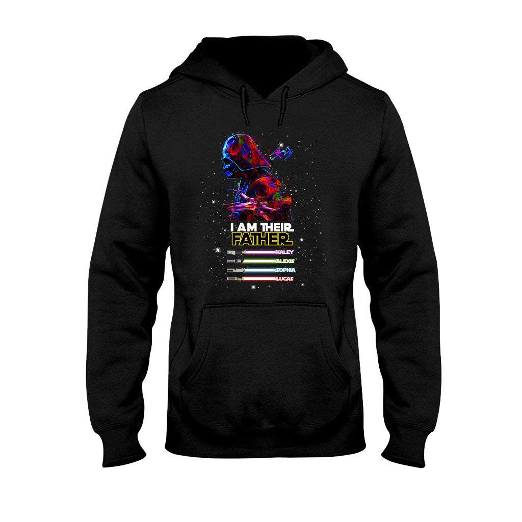 Personalized Darth Vader Lightsaber T-Shirt for Dad - Custom Star Wars Family Shirt T-shirt & Hoodie GradoCreations