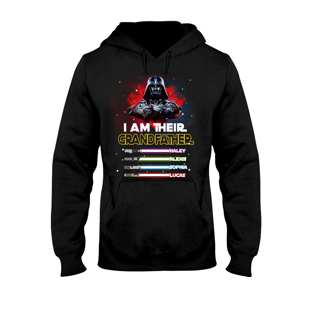 Personalized Grandfather T-shirt & Hoodie with Custom Names T-shirt & Hoodie GradoCreations