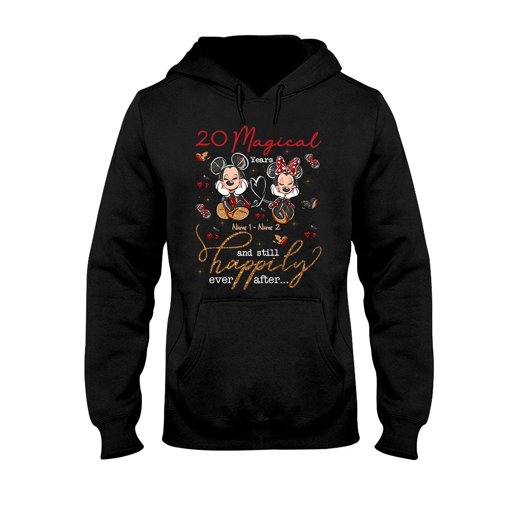 Personalized Couple T-shirt and Hoodie with Names for Anniversary Gift T-shirt & Hoodie GradoCreations